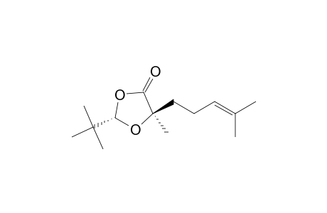 (2S-trans)-2-(1,1-Dimethylethyl)-5-methyl-5-(4-methyl-3-pentenyl)-1,3-dioxolan-4-one