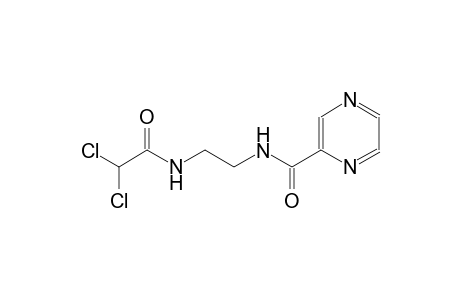2-pyrazinecarboxamide, N-[2-[(2,2-dichloroacetyl)amino]ethyl]-