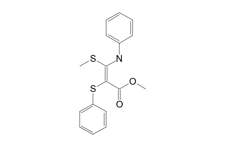 (Z)-1-PHENYLTHIO-1-METHOXYCARBONYL-2-METHYLTHIO-2-(PHENYLAMINO)-ETHENE