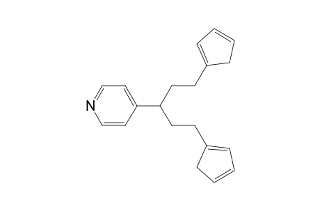 Pyridine, 4-[3-(1,3-cyclopentadien-1-yl)-1-[2-(1,3-cyclopentadien-1-yl)ethyl]propyl]-