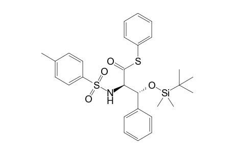 S-Phenyl (2R,3R)-3-(tert-butyldimethylsiloxy)-3-phenyl-2-(toluene-p-sulfonamido)propanethioate