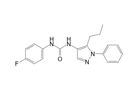 1-(p-fluorophenyl)-3-(1-phenyl-5-propylpyrazol-4-yl)urea