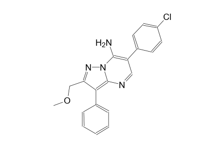 pyrazolo[1,5-a]pyrimidin-7-amine, 6-(4-chlorophenyl)-2-(methoxymethyl)-3-phenyl-