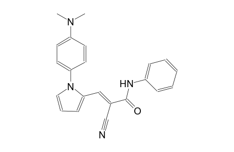 (2E)-2-cyano-3-{1-[4-(dimethylamino)phenyl]-1H-pyrrol-2-yl}-N-phenyl-2-propenamide
