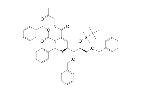 (Z,4R,5S,6R)-N-2'-OXOPROPYL-2-BENZYLOXYCARBONYLAMINO-6-TERT.-BUTYLDIMETHYLSILOXY-4,5,7-TRIBENZYLOXY-2-HEPTENAMIDE
