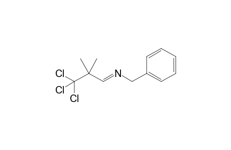 Benzylamine, N-(3,3,3-trichloro-2,2-dimethyl-1-propylidene)-