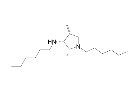 (2R,3R)-N,1-dihexyl-2-methyl-4-methylene-3-pyrrolidinamine