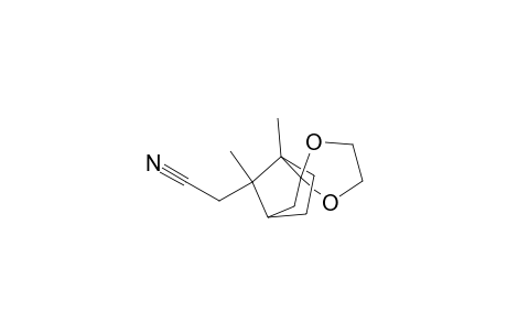Spiro[bicyclo[2.2.1]heptane-2,2'-[1,3]dioxolane]-7-acetonitrile, 1,7-dimethyl-, [1R-(1.alpha.,4.alpha.,7S*)]-