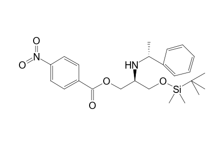 (2R,.alpha.R)-3-(tert-Butyldimethylsilyl)oxy-2-(N-.alpha.-methylbenzyl)aminopropyl 4-nitrobenzoate
