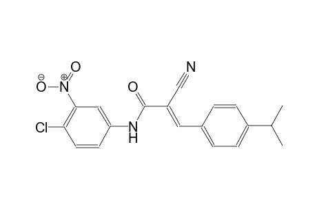 (2E)-N-(4-chloro-3-nitrophenyl)-2-cyano-3-(4-isopropylphenyl)-2-propenamide