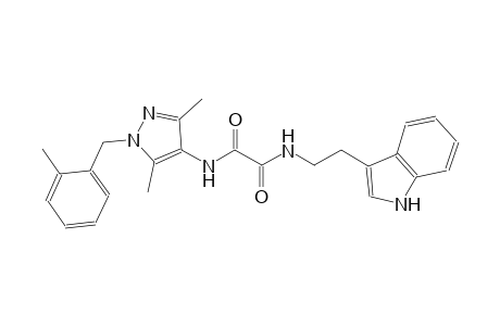 ethanediamide, N~1~-[3,5-dimethyl-1-[(2-methylphenyl)methyl]-1H-pyrazol-4-yl]-N~2~-[2-(1H-indol-3-yl)ethyl]-