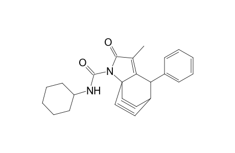 (6RS)-2-[N-cyclohexylaminocarbonyl]-4-methyl-6-phenyl-2-azatricyclo[5.2.2.0(1,5)]undeca-4,8,10-trien-3-one