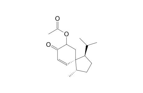 Spiro[4.5]dec-6-en-8-one, 9-(acetyloxy)-1-methyl-4-(1-methylethyl)-, (1.alpha.,4.alpha.,5.alpha.)-(.+-.)-