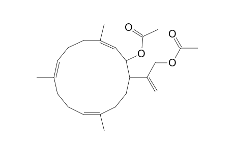 (1s,2r,3e,7e,11e)-2,17-diacetoxycembra-3,7,11,15-tetraene