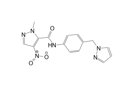 1-methyl-4-nitro-N-[4-(1H-pyrazol-1-ylmethyl)phenyl]-1H-pyrazole-5-carboxamide