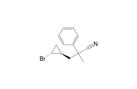 Benzeneacetonitrile, .alpha.-[(2-bromocyclopropyl)methyl]-.alpha.-methyl-, trans-
