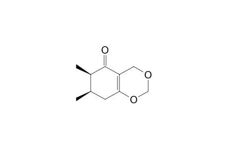 (6R,7R)-6,7-dimethyl-4,6,7,8-tetrahydro-1,3-benzodioxin-5-one