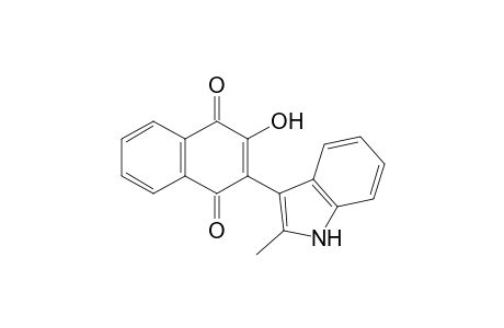 2-Hydroxy-3-(2-methyl-1H-indol-3-yl)-1,4-naphthoquinone