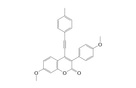 7-methoxy-3-(4-methoxyphenyl)-4-(p-tolylethynyl)-2H-chromen-2-one