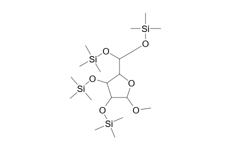 Methyl 2,3,5,6-tetrakis-O-(trimethylsilyl)hexofuranoside
