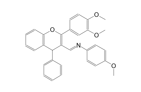 N-{(E)-[2-(3,4-dimethoxyphenyl)-4-phenyl-4H-chromen-3-yl]methylidene}-4-methoxyaniline