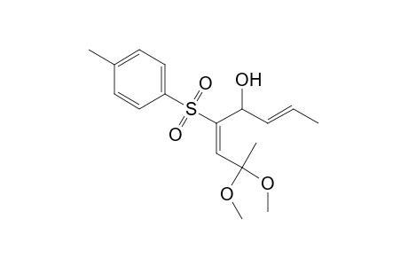 (E,E)-5-hydroxy-4-tosylocta-3,6-dien-2-one dimethyl ketal