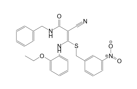 2-propenamide, 2-cyano-3-[(2-ethoxyphenyl)amino]-3-[[(3-nitrophenyl)methyl]thio]-N-(phenylmethyl)-, (2E)-