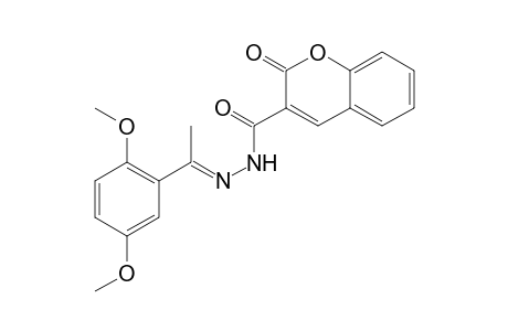 N'-[1-(2,5-dimethoxyphenyl)ethylidene]-2-oxo-2H-chromene-3-carbohydrazide