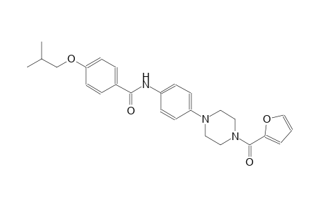 N-{4-[4-(2-furoyl)-1-piperazinyl]phenyl}-4-isobutoxybenzamide
