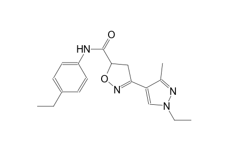 5-isoxazolecarboxamide, 3-(1-ethyl-3-methyl-1H-pyrazol-4-yl)-N-(4-ethylphenyl)-4,5-dihydro-