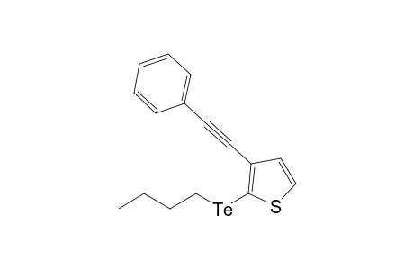 2-(Butyltellanyl)-3-(phenylethynyl)thiophene