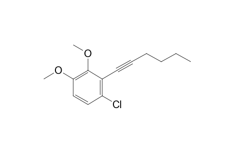 1-Chloro-2-hex-1-ynyl-3,4-dimethoxybenzene