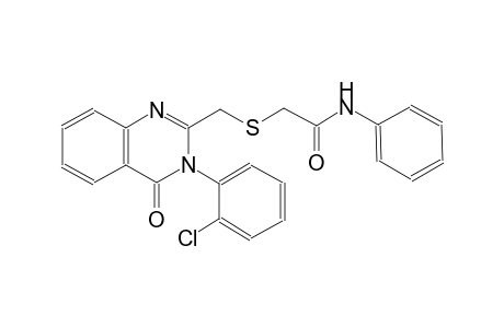 2-[[3-(2-chlorophenyl)-4-keto-quinazolin-2-yl]methylthio]-N-phenyl-acetamide