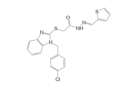 acetic acid, [[1-[(4-chlorophenyl)methyl]-1H-benzimidazol-2-yl]thio]-, 2-[(E)-2-thienylmethylidene]hydrazide