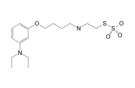 Thiosulfuric acid S-2-[[4-[m-[diethylamino]phenoxy]butyl]amino]ethyl ester