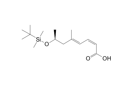 (S,2Z,4E)-7-((tert-butyldimethylsilyl)oxy)-5-methylocta-2,4-dienoic acid