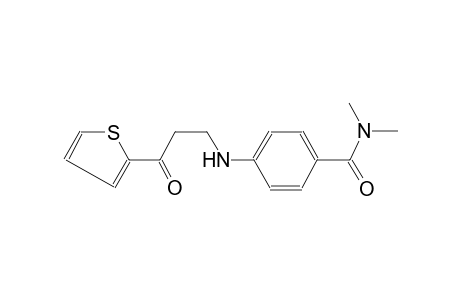 N,N-Dimethyl-4-(3-oxo-3-thiophen-2-yl-propylamino)-benzamide