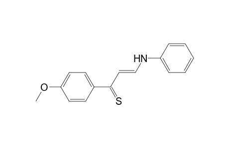 (2E)-3-Anilino-1-(4-methoxyphenyl)-2-propene-1-thione
