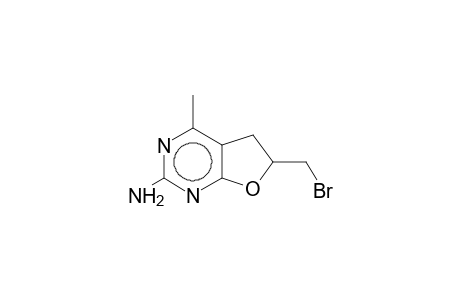 6-Amino-2-bromo-2,3-dihydro-4-methyl-5,7-diazabenzofuran