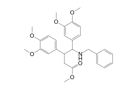 Methyl 4-benzylamino-3,4-anti-bis(3,4-dimethoxyphenyl)butanoate