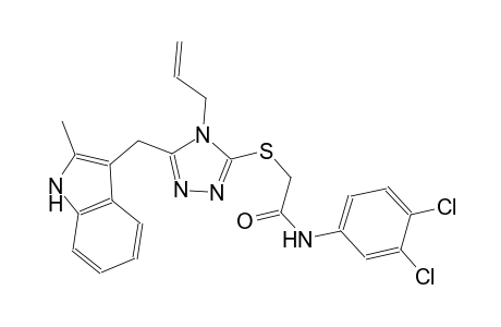 2-({4-allyl-5-[(2-methyl-1H-indol-3-yl)methyl]-4H-1,2,4-triazol-3-yl}sulfanyl)-N-(3,4-dichlorophenyl)acetamide