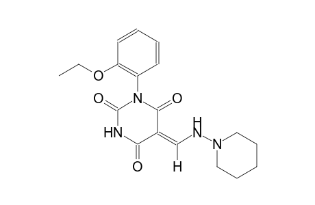 (5Z)-1-(2-ethoxyphenyl)-5-[(1-piperidinylamino)methylene]-2,4,6(1H,3H,5H)-pyrimidinetrione