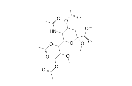 d-Glycero-d-galacto-2-nonulopyranosidonic acid, methyl 5-(acetylamino)-3,5-dideoxy-8-O-methyl-, methyl ester, 4,7,9-triacetate