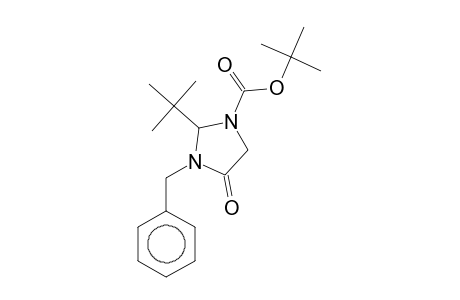 tert-Butyl 3-benzyl-2-tert-butyl-4-oxo-1-imidazolidinecarboxylate