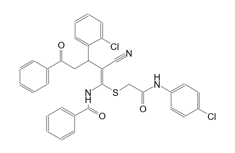 benzamide, N-[(1Z)-3-(2-chlorophenyl)-1-[[2-[(4-chlorophenyl)amino]-2-oxoethyl]thio]-2-cyano-5-oxo-5-phenyl-1-pentenyl]-