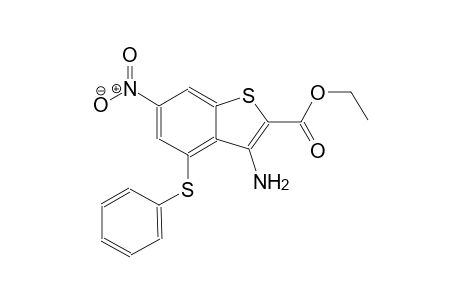 3-Amino-6-nitro-4-(phenylthio)-1-benzothiophene-2-carboxylic acid ethyl ester