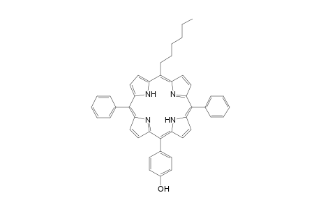 5-Hexyl-15-(4-hydroxyphenyl)-10,20-diphenylporphyrin