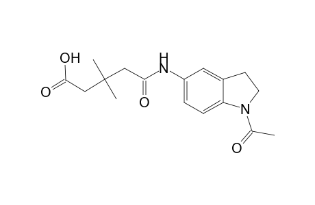 4-[(1-acetyl-2,3-dihydro-1H-indol-5-yl)carbamoyl]-3,3-dimethylbutanoic acid