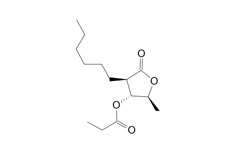 (2S,3R,4R)-4-Hexyl-2-methyl-5-oxotetrahydrofuran-3-yl propionate