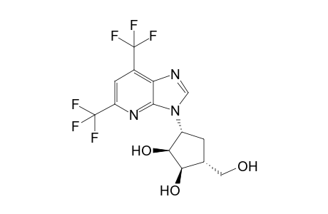 (1R,2S,3R,5R)-3-[5,7-Bis(trifluoromethyl)-3H-imidazo[4,5-b]pyridin-3-yl]-5-(hydroxymethyl)cyclopentane-1,2-diol